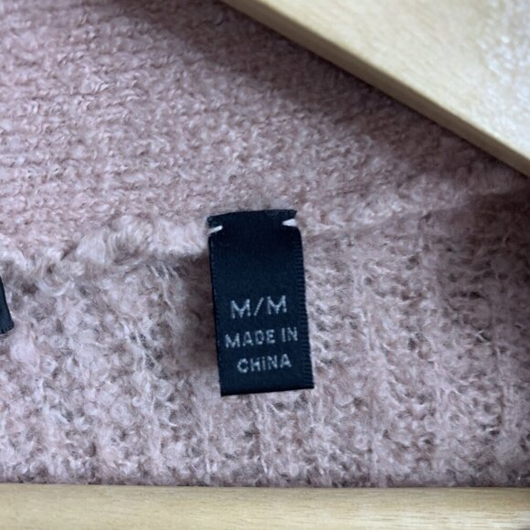 ATM Cardigan Womens Medium Blush Belted Long Sleeves Sweater Wool Cashmere Blend - Picture 4 of 11